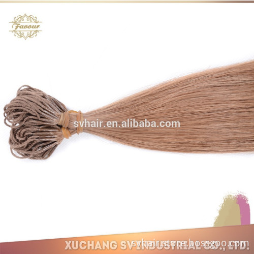 top quality human remy hair extension I TIP with long rope human remy hair extension,nano human hair extension